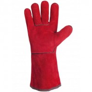 Gants cuir type soudeur.