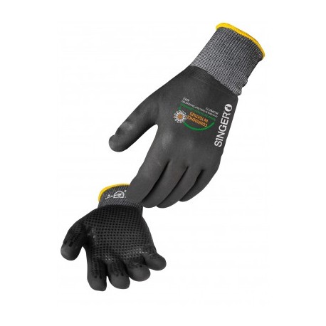 Gants enduits nitrile - support tricoté sans couture.