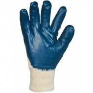 Gants enduits nitrile - Support coupé cousu