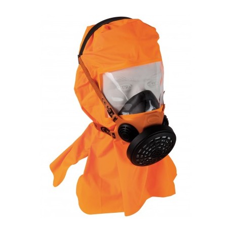 Masque d'évacuation DM761C avec cagoule de protection.