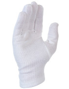 Gants interlock blanchi