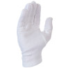 Gants interlock blanchi